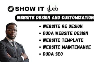 do showit website,showit design,showit customization,duda redesign,duda design