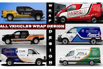 do eye catchy car wrap, van wrap, truck vehicle wrap design