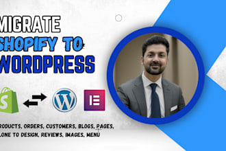 do professional shopify to wordpress store migration