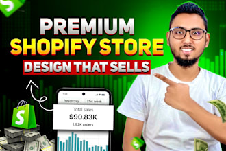 build shopify dropshipping store, shopify website design