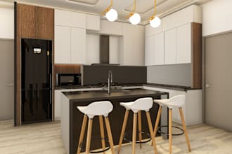 do high quality kitchen modeling and rendering