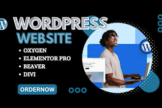 create custom wordpress website divi elementor pro wordpress help and changes va