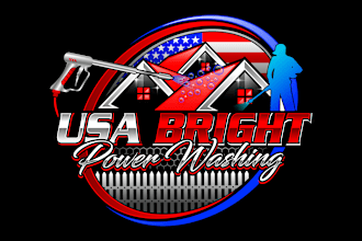 do modern power washing, home cleaning and pressure washing business logo design