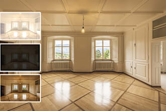 do hdr, flash  blending real state photo editing pro level