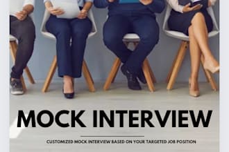 conduct professional mock interviews for job seekers