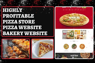 design pizza store pizza website bakery website cookies store food website