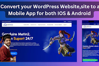 convert website, wordpress site to android, ios app