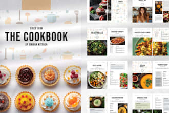 be your cookbook writer, cookbook formatting, cookbook design recipe creation