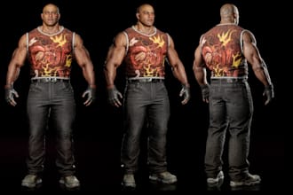 build realistic unreal engine character, 3d metahuman model, rig3d, ultra uv map