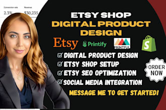 do etsy digital product design etsy print on demand  listing shop stan store