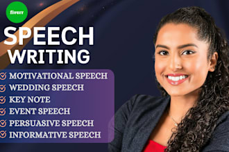 do speech writing, wedding speech, best man speech, motivational speech, vows