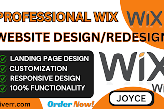build wix website design, redesign wix website, redesign wix website development
