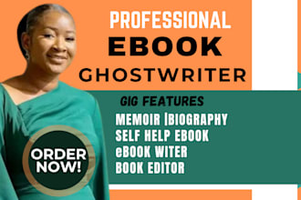 be your children book writer, kdp book writer, self help ebook writer cookbook