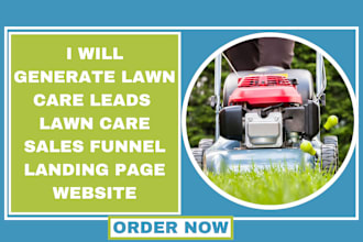 generate lawn care leads lawn care sales funnel landing page website