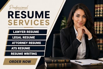 create a professional legal resume for lawyer, barrister, and judge jobs ats