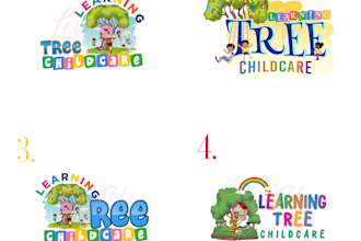 design realistic logo for childcare, daycare, learning school and educational