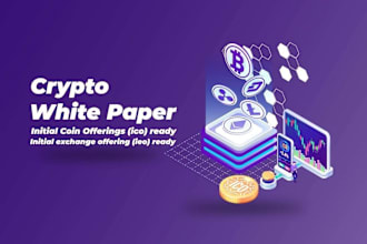 write and design tokenomics and whitepaper for crypto tokens