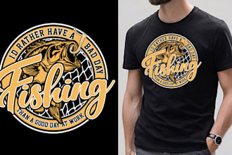 design custom typography and graphic t shirt