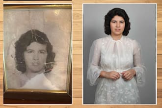 restore old photo,colorize and increase image resolution