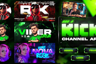 customize your kick channel art banner and logo