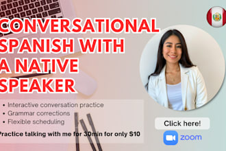 be your peruvian native spanish conversation partner
