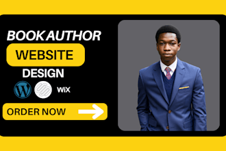 do author website design book author website
