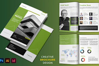 design brochure trifold catalog company profile white paper