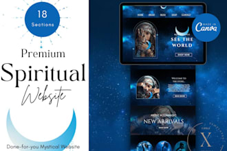 build responsive booking spiritual website tarot reading store psychic website