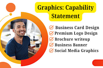 design event marketing flyers capability statement social media banner graphics