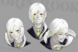 make expression sheets of your characters