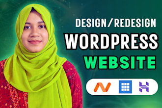 create wordpress website design, development on namecheap, godaddy, hostinger