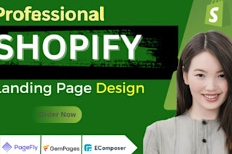 design shopify landing page figma xd to shopify with pagefly or gempages