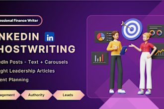 ghostwrite your linkedin posts and articles