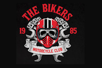 design high quality motor club logo  for your business with 24 hours