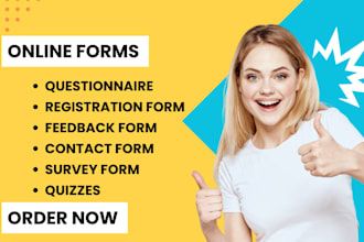 create online form quiz survey using google forms
