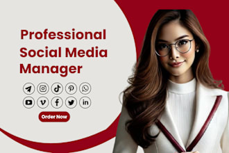 be your social media marketing manager and content creator