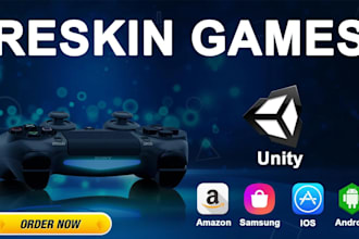 be your unity game developer, reskin unity game, reskin UI, bugs fix