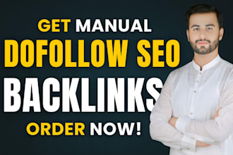 manual dofollow SEO backlinks for website ranking