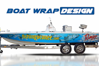do creative boat wrap designs, surfboard, jet ski, watercraft, ,unique ship wrap