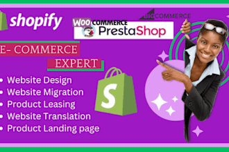 migrate product from prestashop woo commerce big commerce shift4shop to shopify