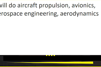 do aircraft propulsion, avionics, aerospace engineering, aerodynamics assignment