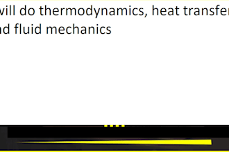 do thermodynamics, heat transfer and fluid mechanics assignment and task