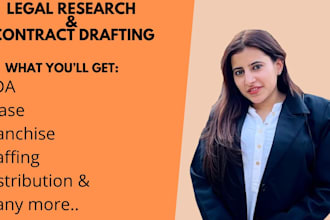draft contracts and do legal research that protects your interests