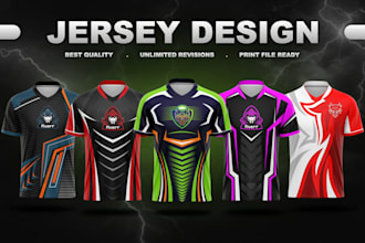 design a custom jersey, sublimation jersey, esports jersey
