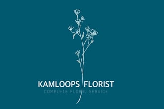 design stylish iconic floral logo