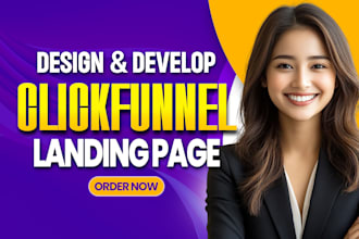build clickfunnels landing page or sales funnel website using wordpress