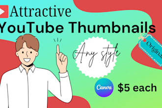 create stunning youtube thumbnails of any style