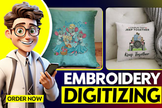 do perfect embroidery digitizing into dst pes vp3 jef exp in 1 hour