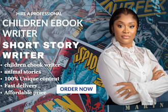 do short story, kid story book, children ebook and story writer children book