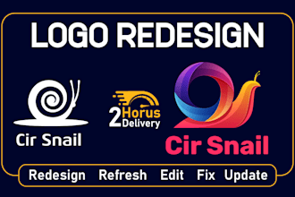 design or redesign edit update modify recreate your logo creatively